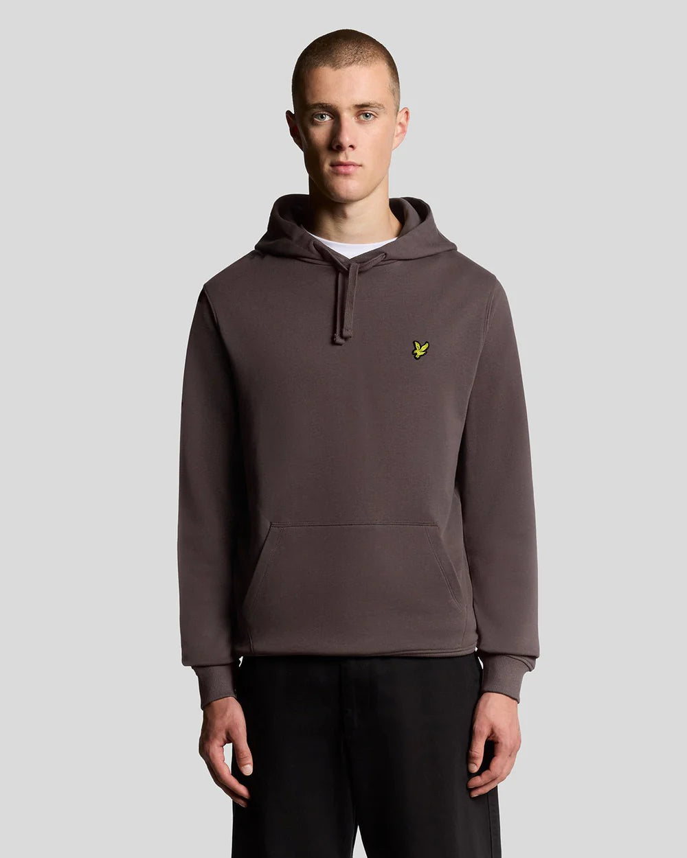 lyle & Scott Loopback Cotton Hoodie espresso Brown