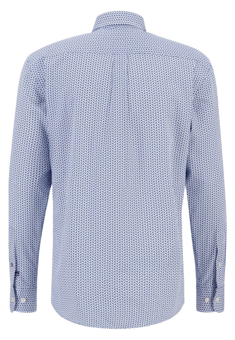 Fynch Hatton Graphic Print Long Sleeve Button Down Shirt