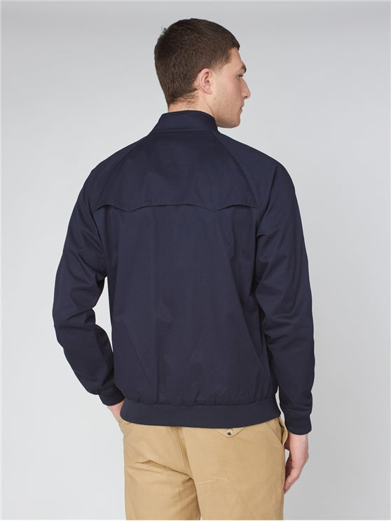 Signature Navy Blue Harrington Jacket