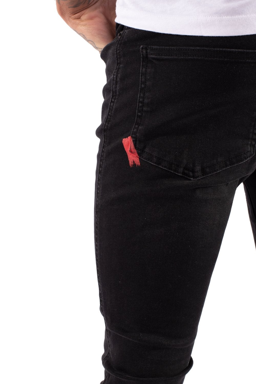 11 Degrees Super Stretch Skinny Jeans - Jet Black