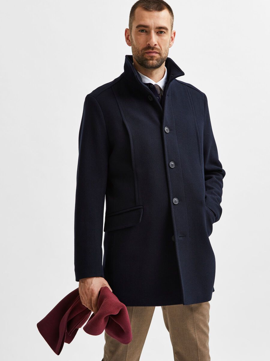 Selected Homme HIGH NECK WOOL COAT – AddamStore.com