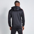11 Degrees Colour Blocked Taped Piping Hoodie - Black/White