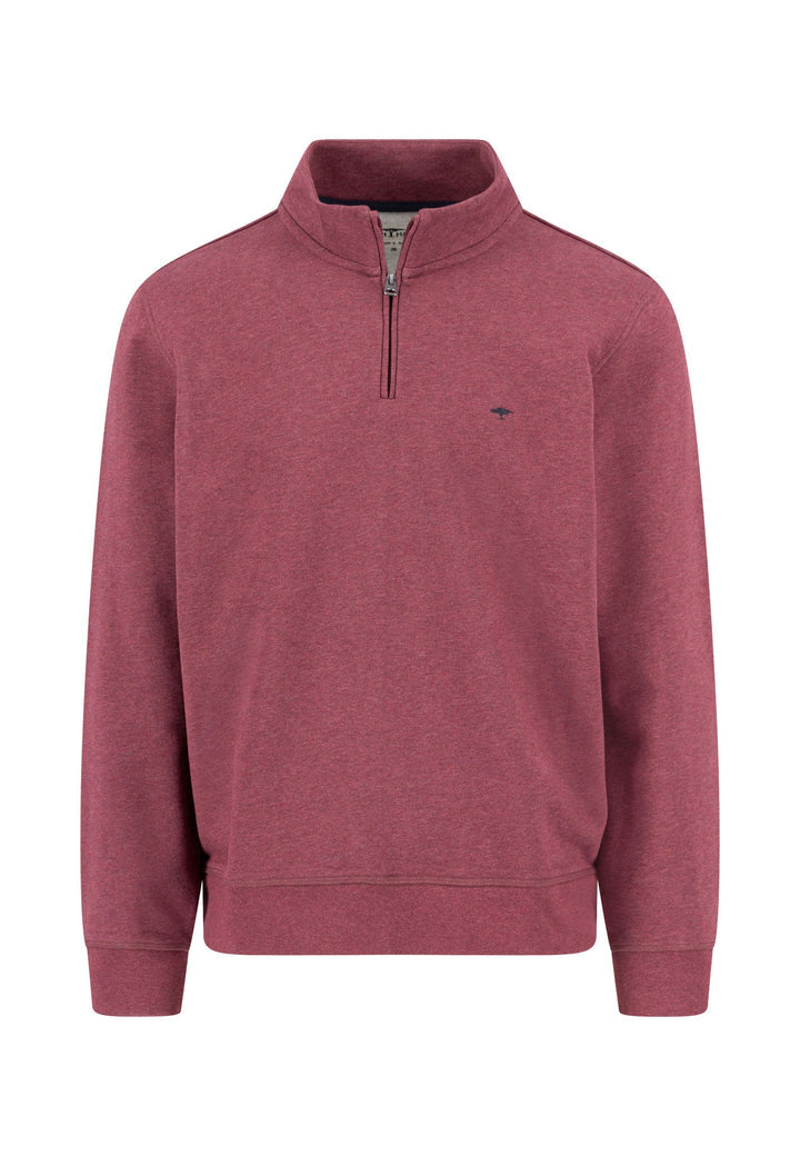 FYNCH-HATTON QUARTER ZIP DEEP MERLOT
