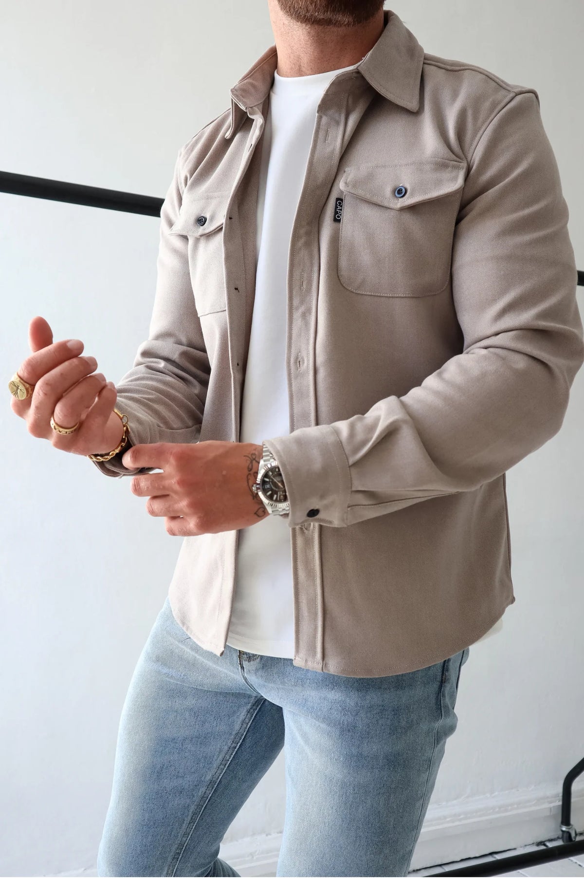 CAPO Overshirt  Stone