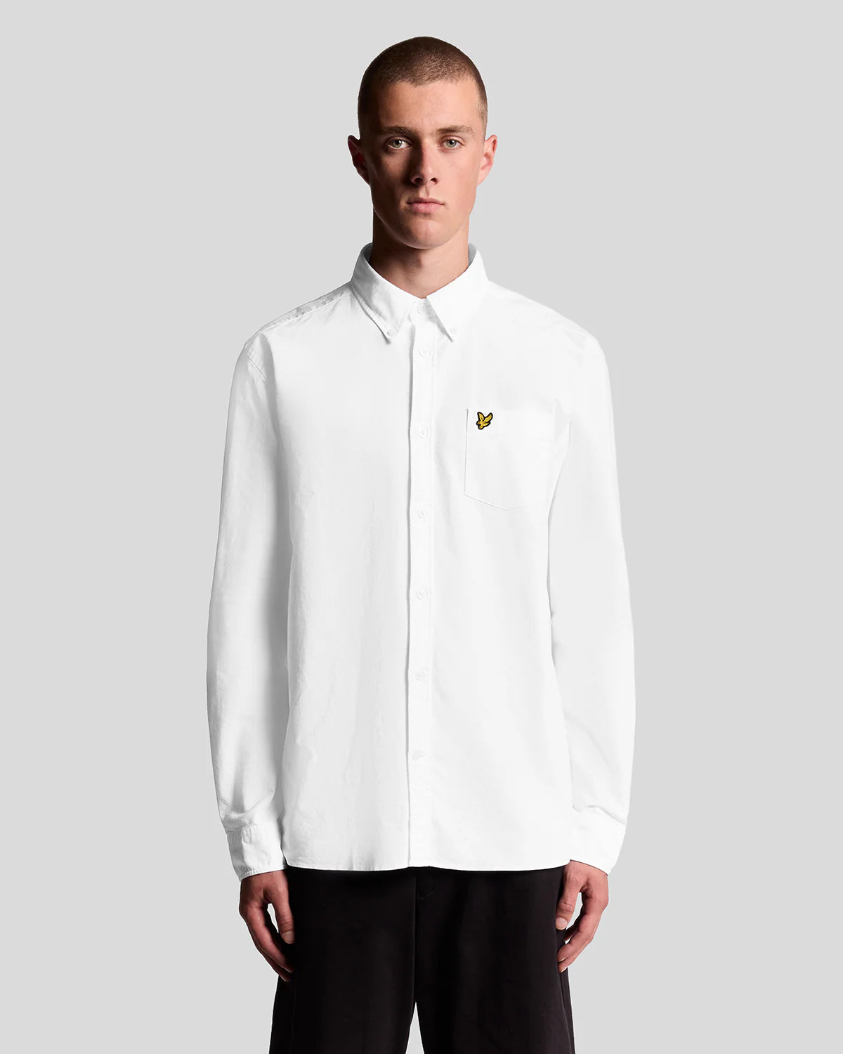 LYLE & Scott Cotton Button Down Oxford Shirt White