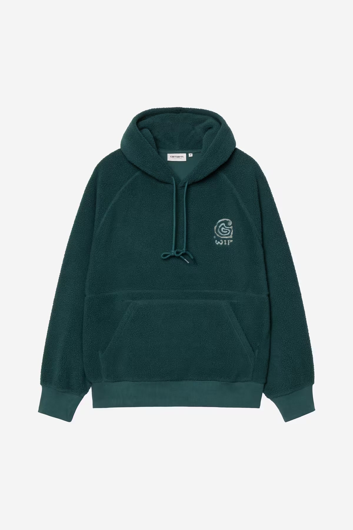 Carhartt Wip Hooded Helix fleece Sweatshirt Deep lagoon (Dark Green)