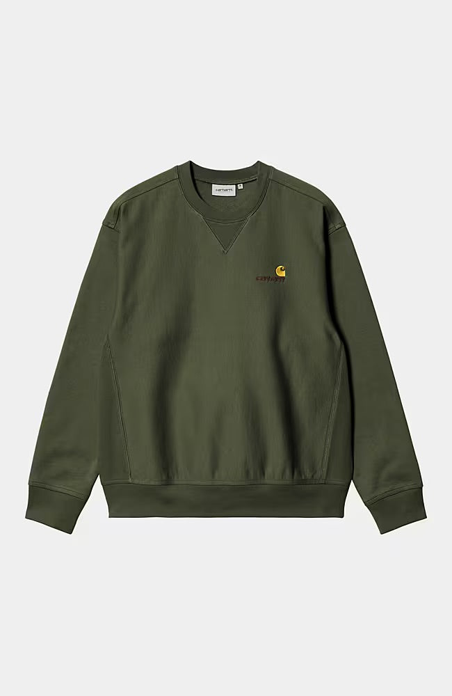 スウェット・トレーナー Carhartt WIP \"Duster Script\" sweatshirt Green Carhartt Wip Hooded Duster Sweat Green Hoodies Carhartt WIP