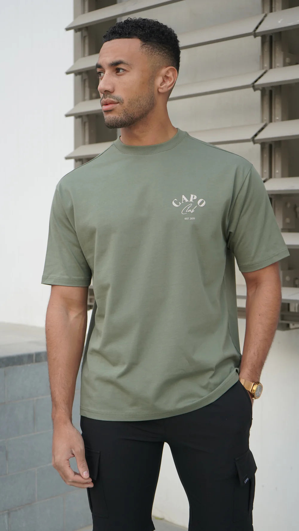 CAPO BEACH CLUB T-SHIRT OLIVE