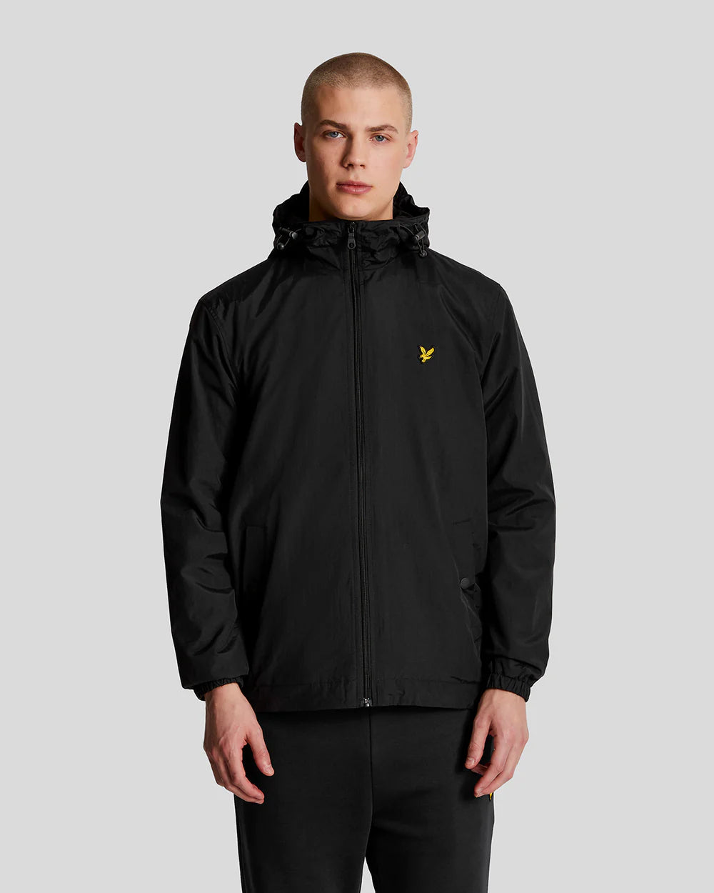 Lyle & Scott Water Resistant Hooded Jacket light weight Black