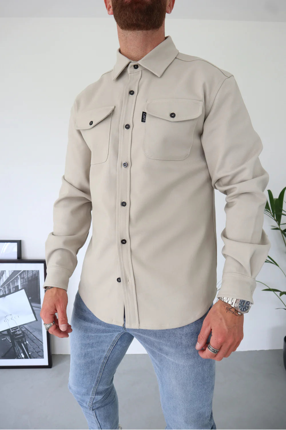 CAPO Overshirt  Light Stone