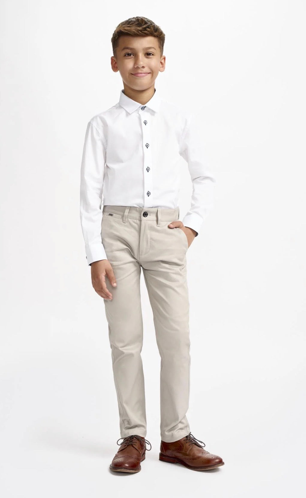 House of Cavani Boys Dakota Chinos Slate