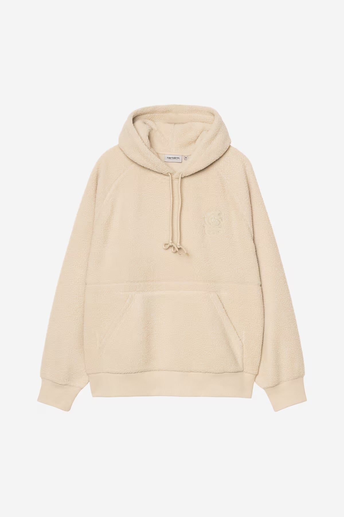Carhartt Wip Hooded Helix fleece Sweatshirt colorFleur De Sel / Wall (beige)