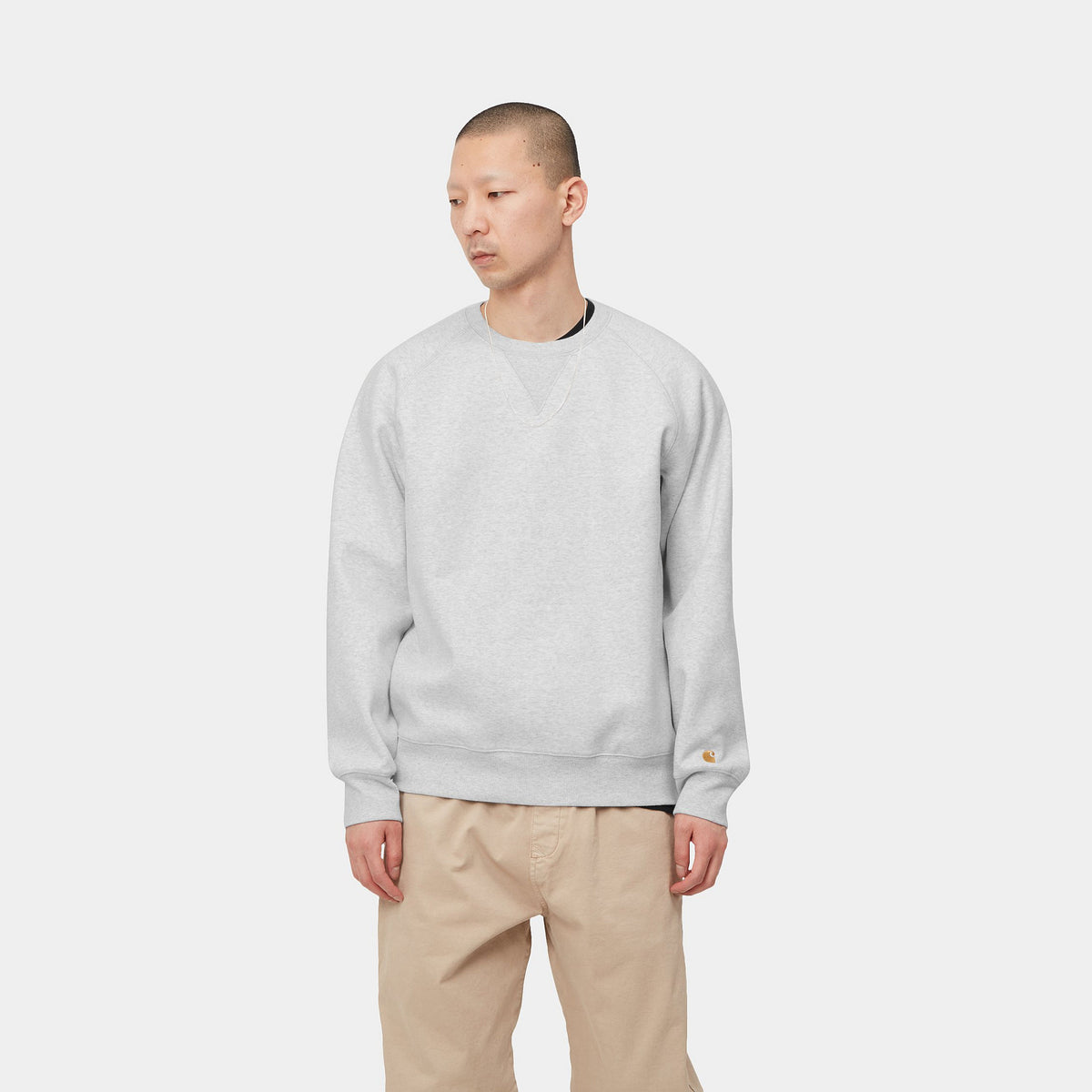 Carhartt WIP Chase sweat Ash heather