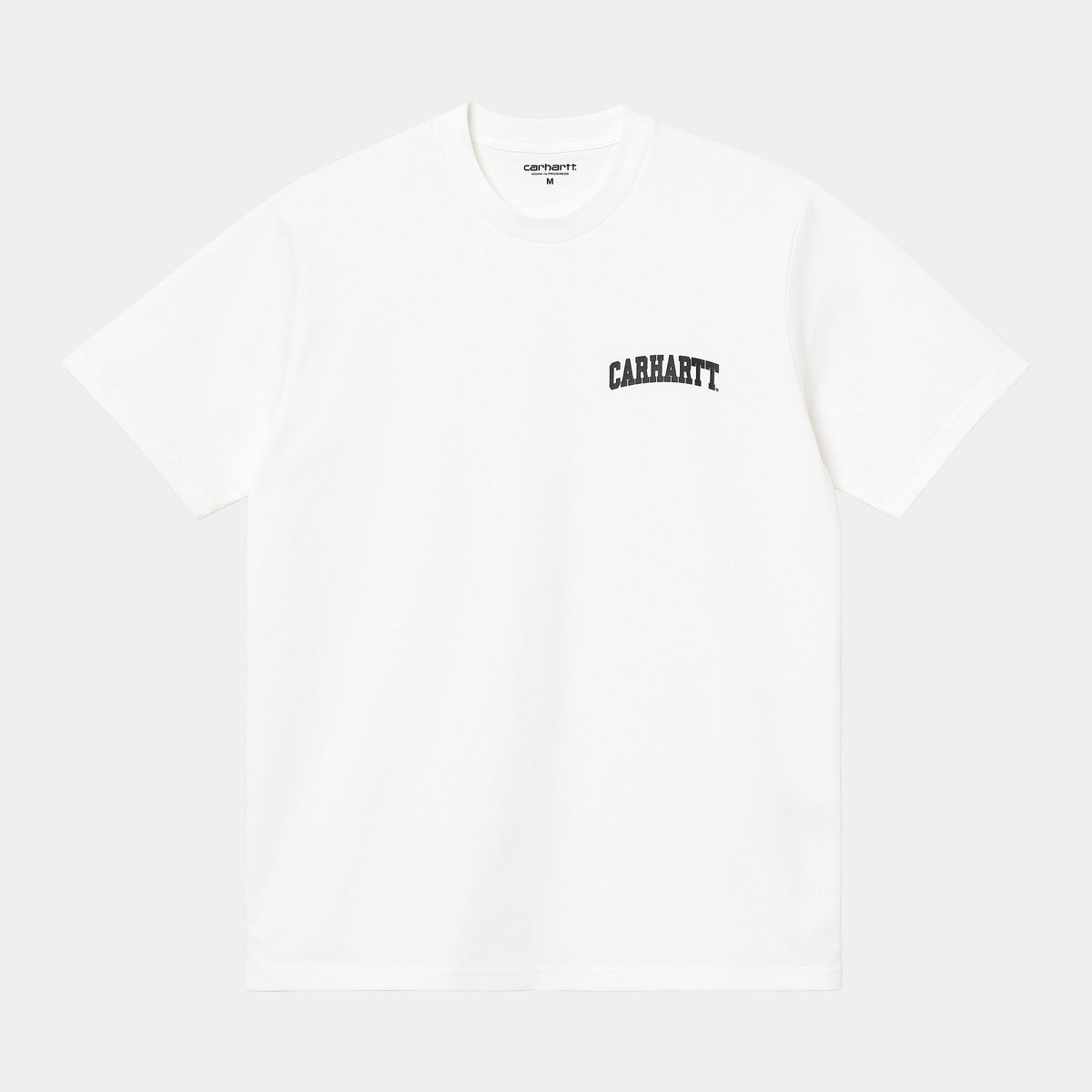 Carhartt wip SS University Script T-Shirt white black