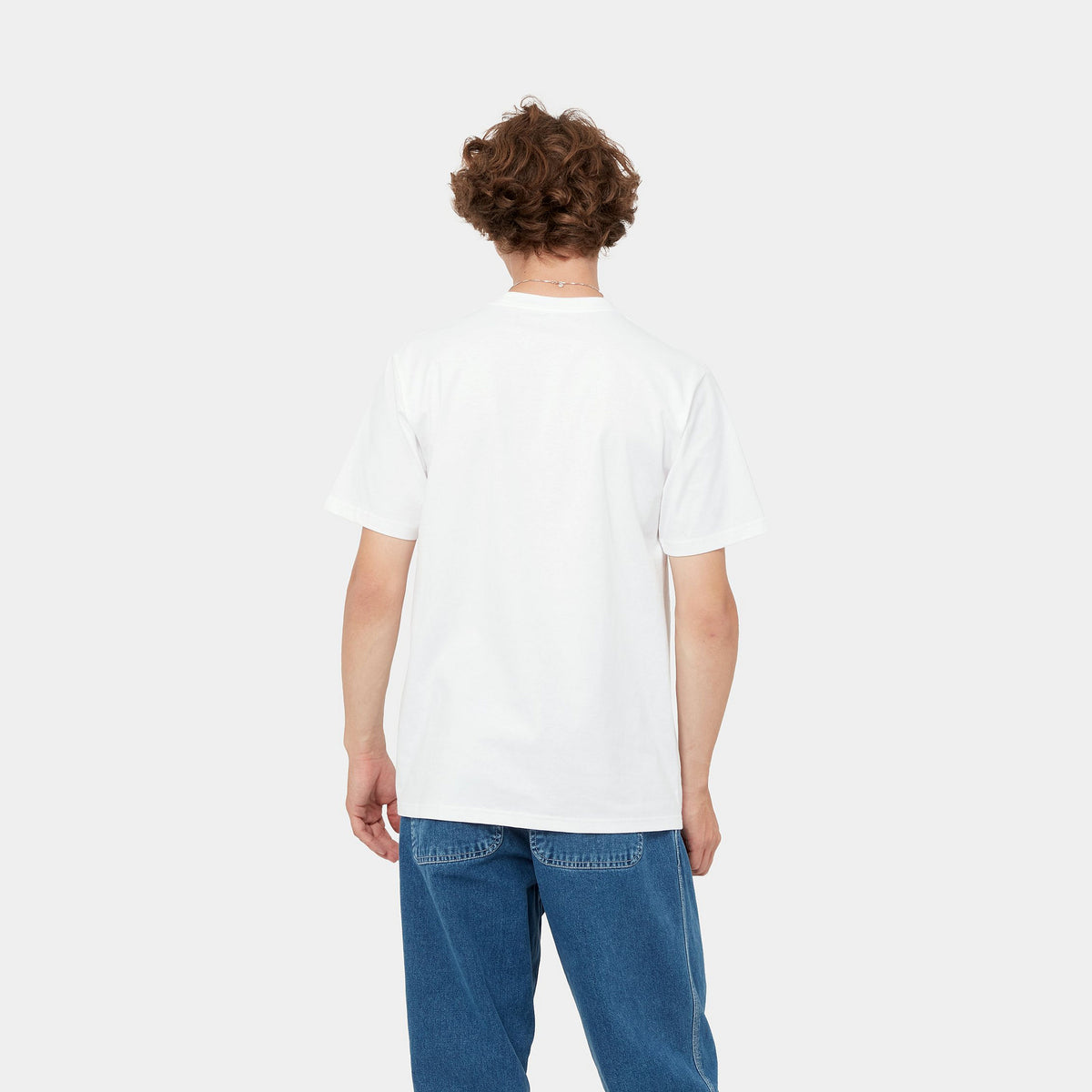Carhartt wip SS University Script T-Shirt white black