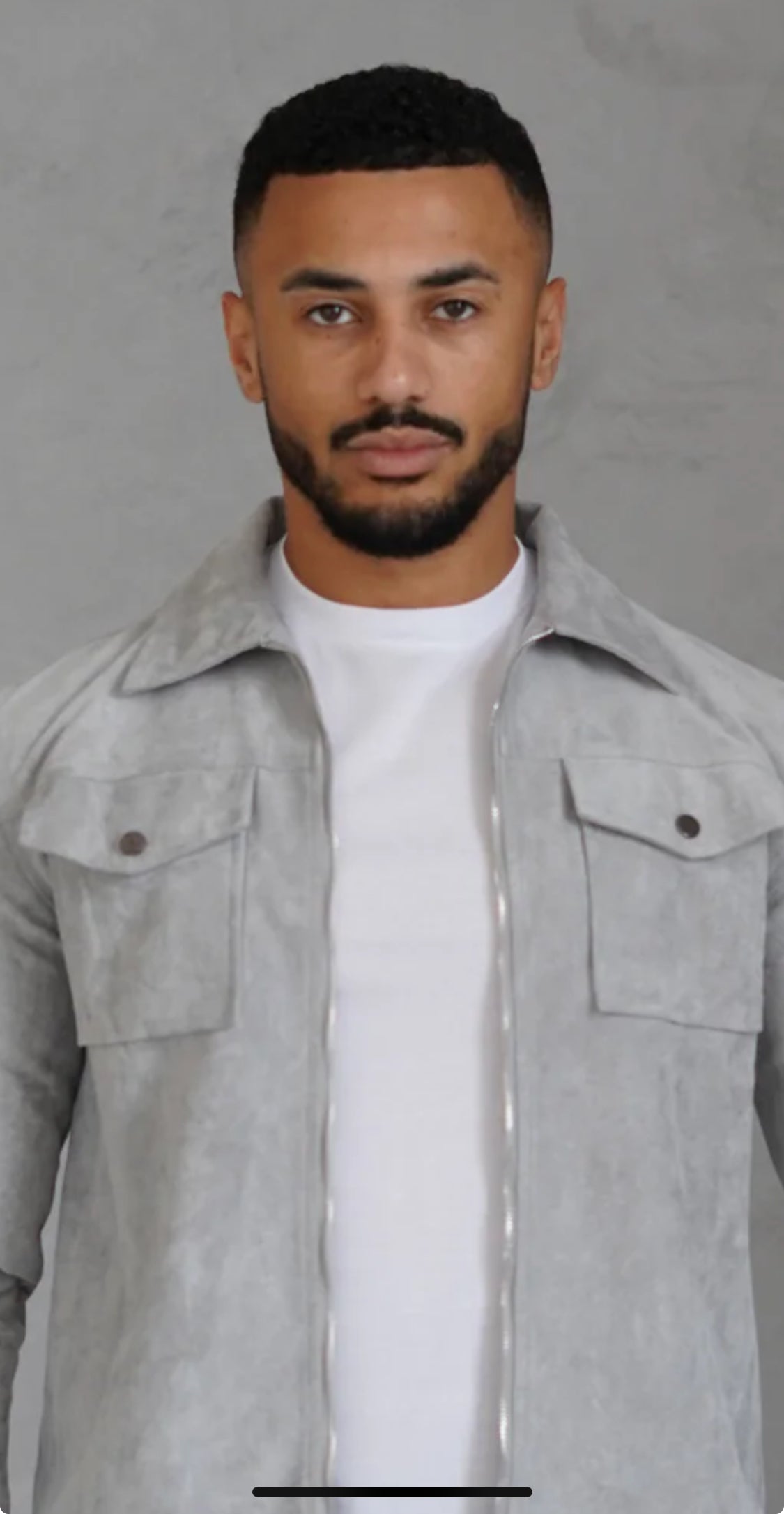 CAPO Suede over shirt / jacket Grey