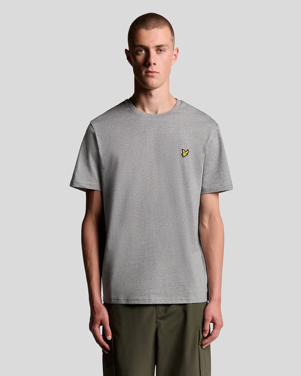 Lyle & Scott Cotton Crew Neck T-Shirt  Mid Grey