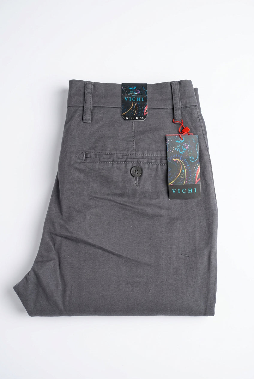Vichi Grey Stretch Chino
