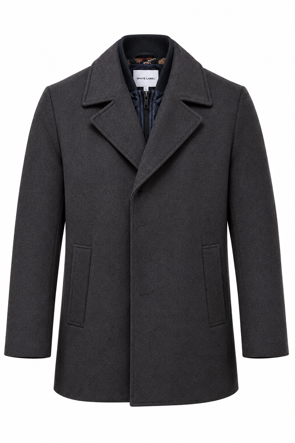 White Label Dark Brown Overcoat
