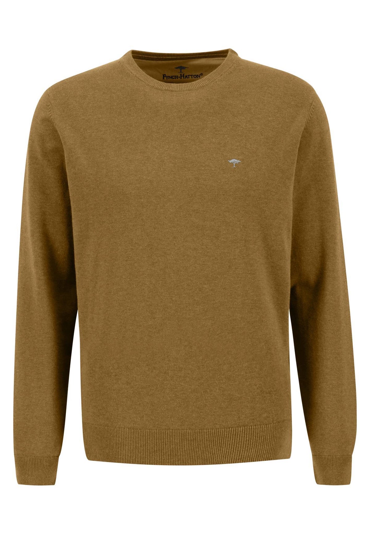 Fynch Hatton Structure Knit Sweater - Earth Brown
