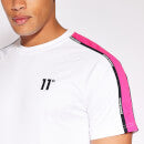 11 Degrees Panel Taped T-Shirt - White/Pink