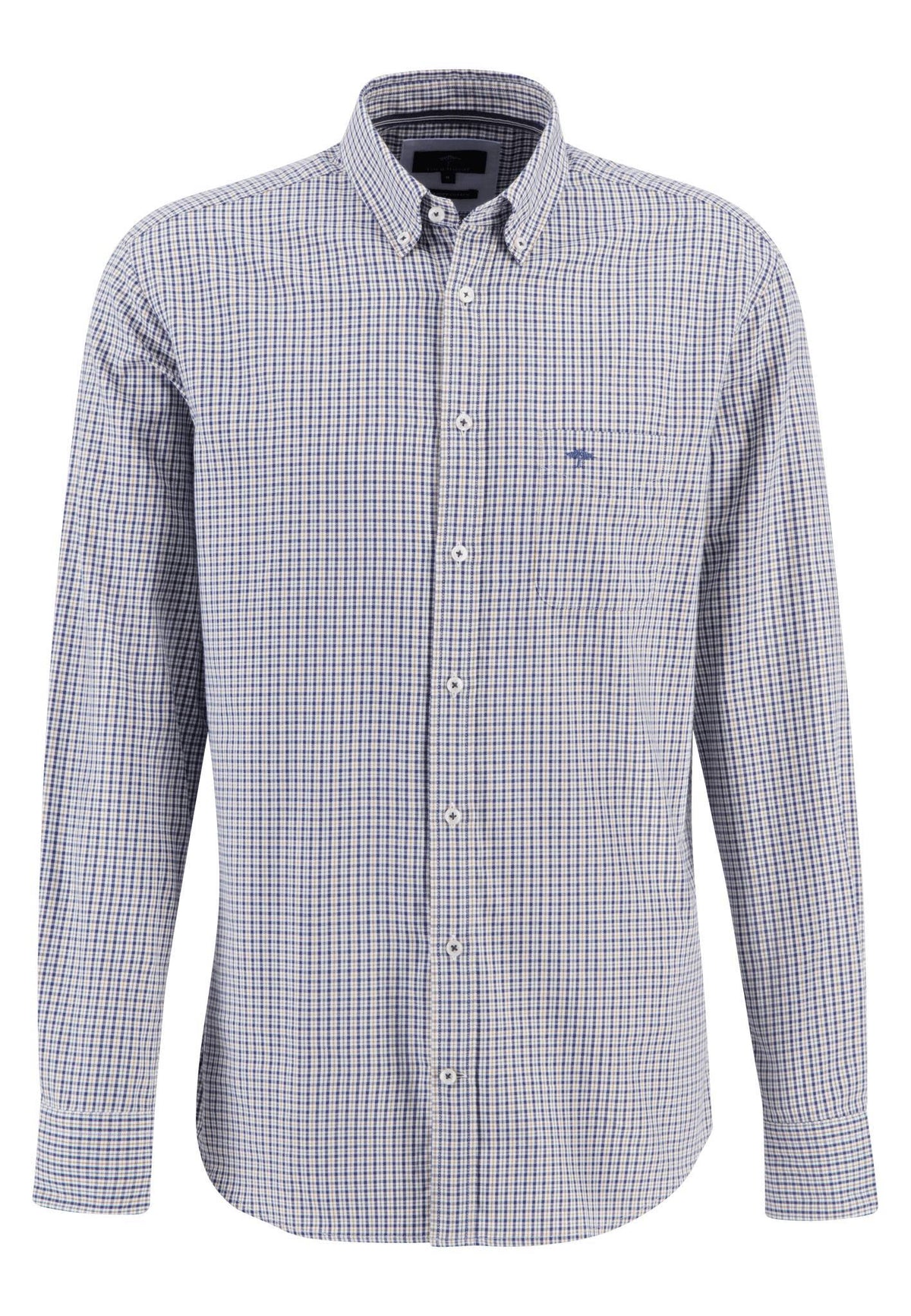 Fynch Hatton Long Sleeve Check Design Shirt
