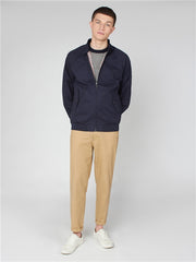Signature Navy Blue Harrington Jacket