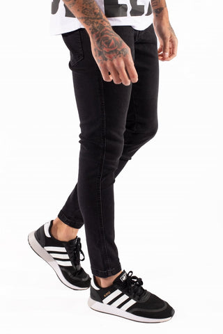 11 Degrees Super Stretch Skinny Jeans - Jet Black