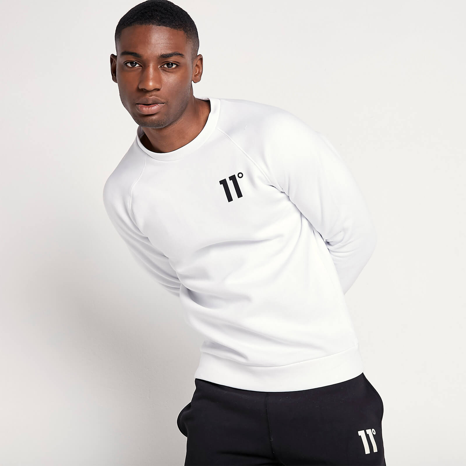 11 Degrees Men's Core Sweatshirt - White