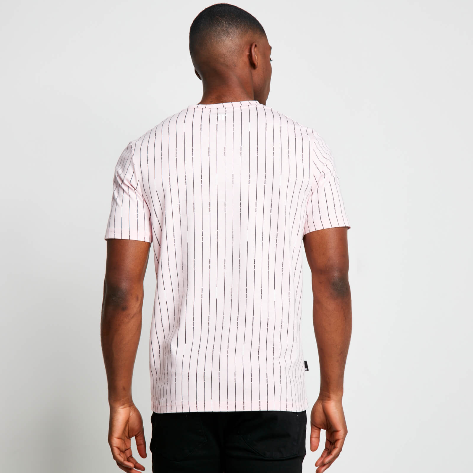 11 Degrees STRIPE V T-Shirt – Light Pink