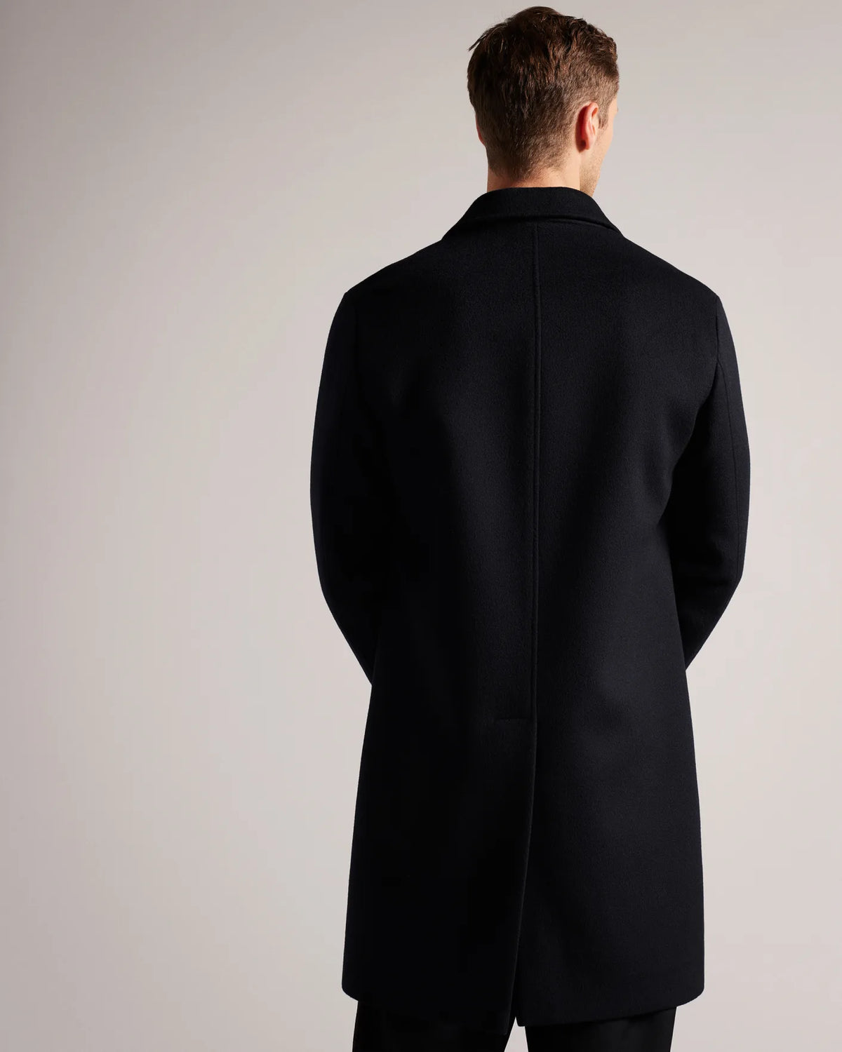 Ted Baker Wool Single Breasted Overcoat