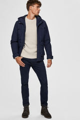 Selected Homme Super Stretch Straight Fit Jeans - Dark Blue