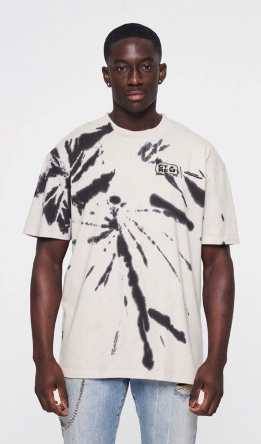 The Couture Club Varsity Applique Tie Dye T-Shirt