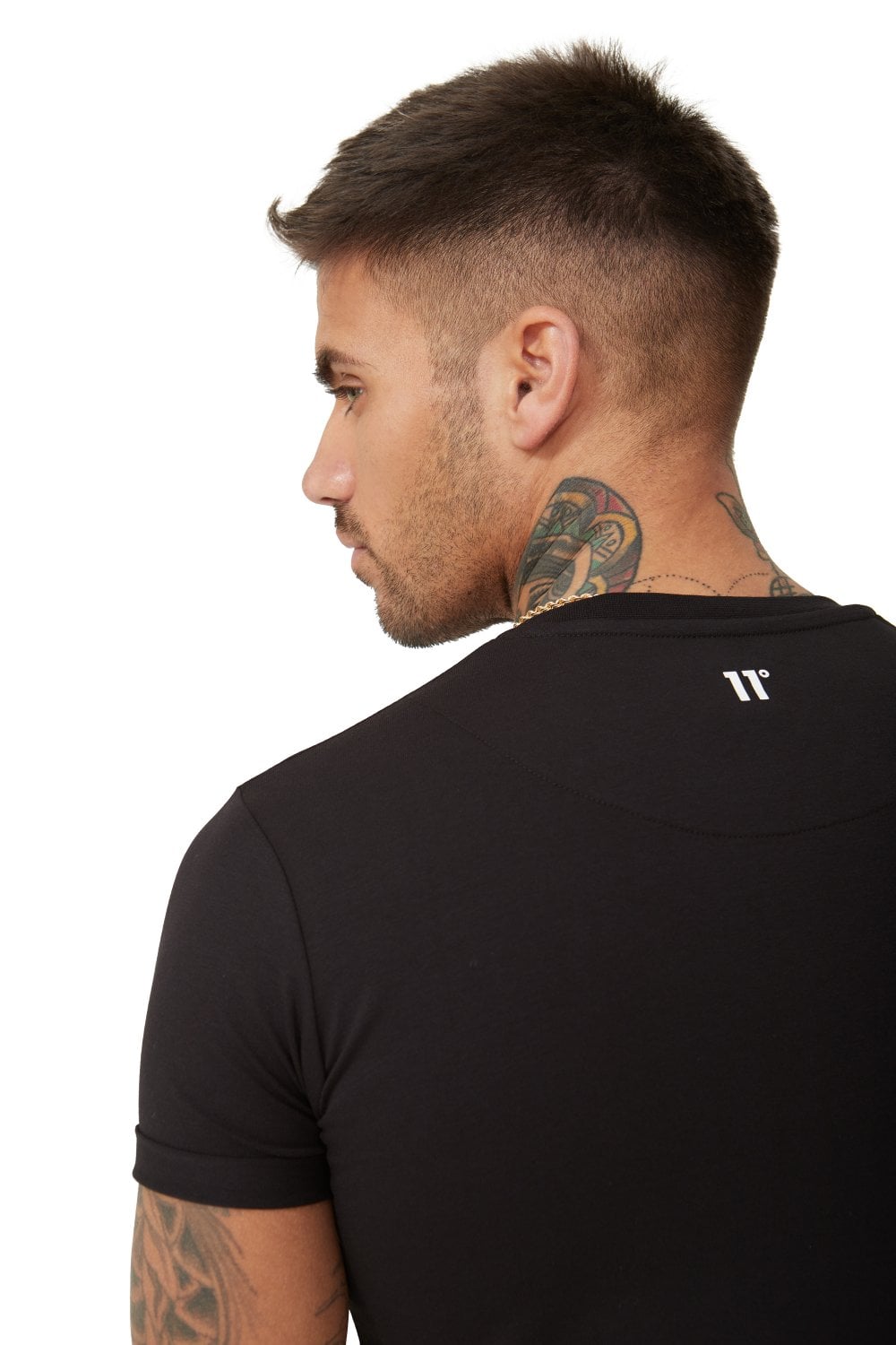 11 Degrees Core Muscle Fit T-Shirt - Black